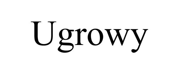 Trademark Logo UGROWY