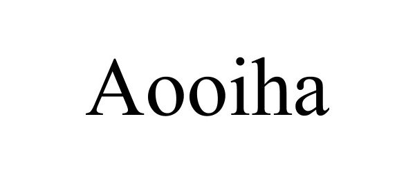 Trademark Logo AOOIHA