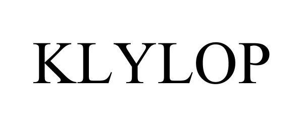 Trademark Logo KLYLOP