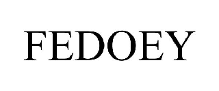 Trademark Logo FEDOEY
