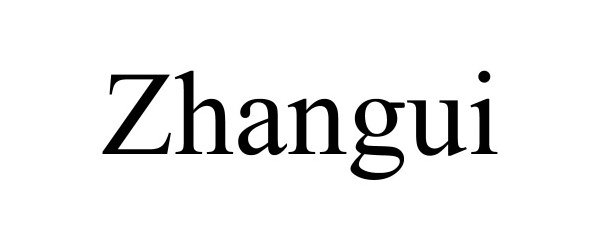 Trademark Logo ZHANGUI
