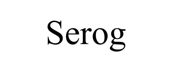 Trademark Logo SEROG