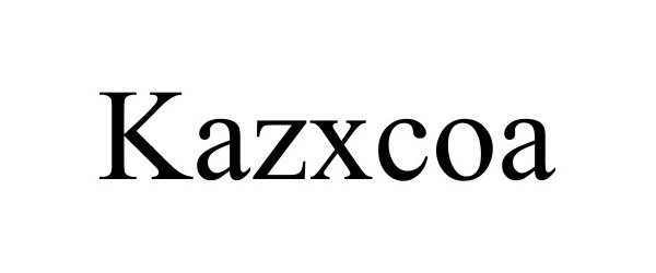 Trademark Logo KAZXCOA