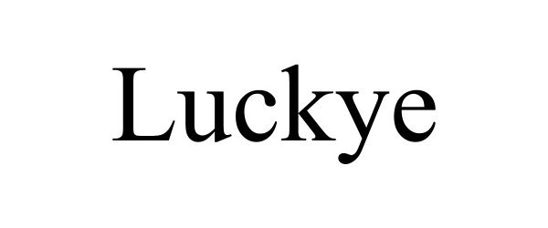 Trademark Logo LUCKYE