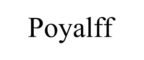 Trademark Logo POYALFF