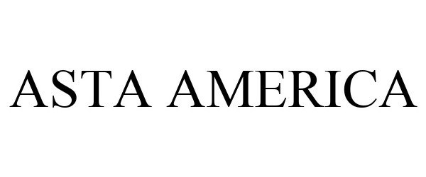  ASTA AMERICA