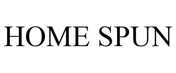 Trademark Logo HOME SPUN