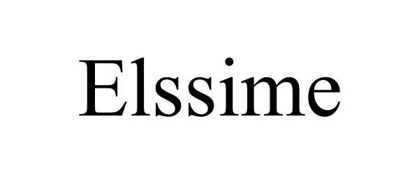 Trademark Logo ELSSIME