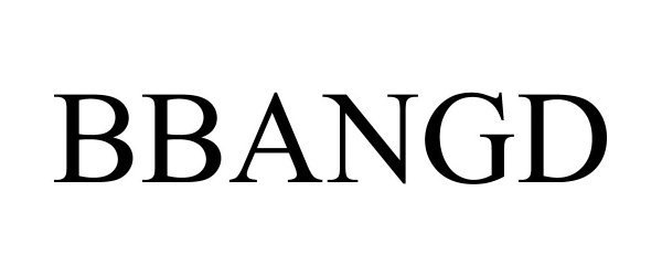 Trademark Logo BBANGD