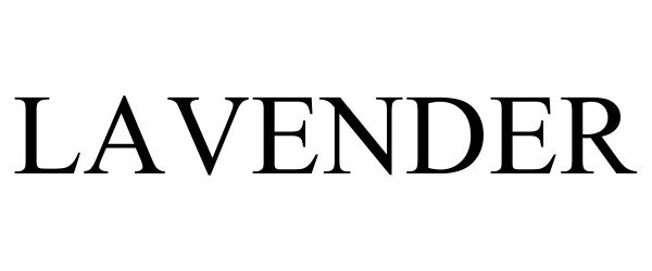 Trademark Logo LAVENDER