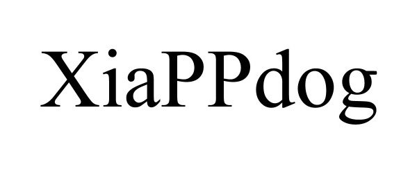 Trademark Logo XIAPPDOG