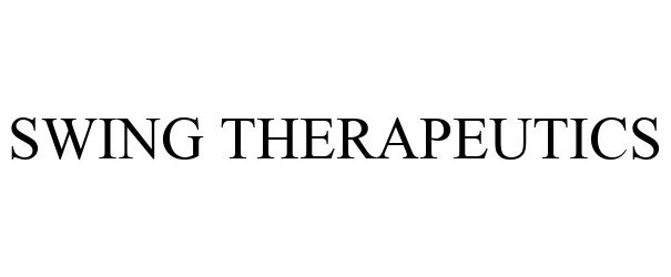 Trademark Logo SWING THERAPEUTICS
