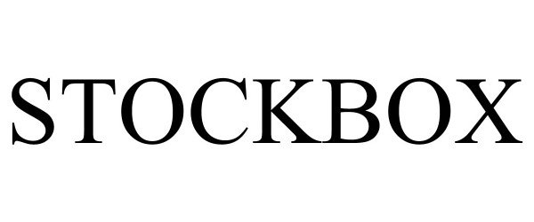Trademark Logo STOCKBOX
