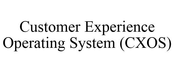 Trademark Logo CUSTOMER EXPERIENCE OPERATING SYSTEM (CXOS)