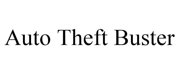 Trademark Logo AUTO THEFT BUSTER