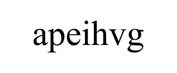 Trademark Logo APEIHVG