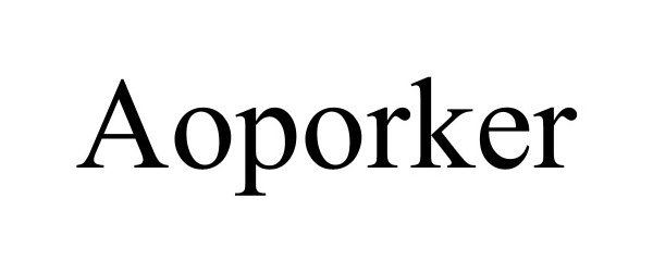 Trademark Logo AOPORKER