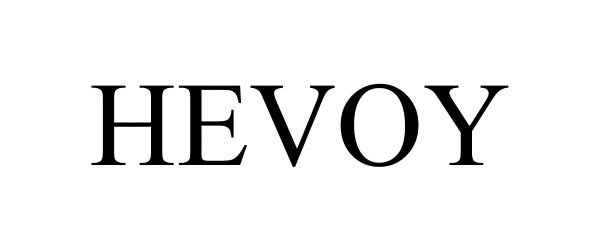 Trademark Logo HEVOY