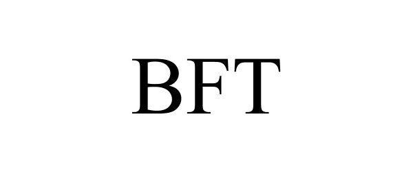 Trademark Logo BFT