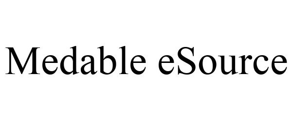 Trademark Logo MEDABLE ESOURCE