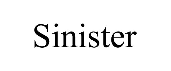 Trademark Logo SINISTER