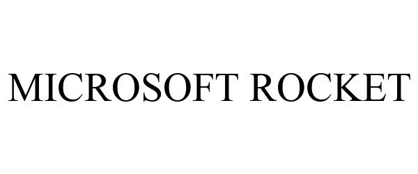 Trademark Logo MICROSOFT ROCKET