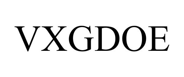 Trademark Logo VXGDOE