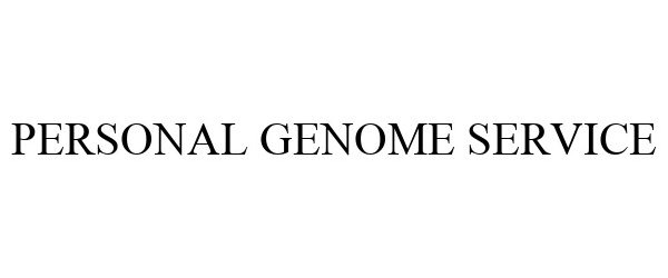  PERSONAL GENOME SERVICE