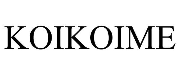 Trademark Logo KOIKOIME