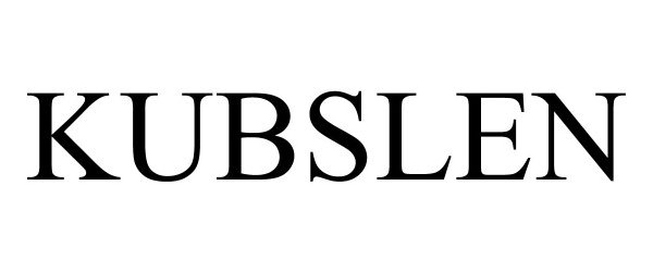 Trademark Logo KUBSLEN
