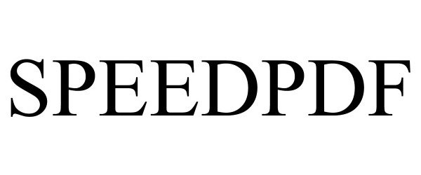 Trademark Logo SPEEDPDF