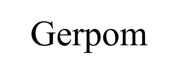 Trademark Logo GERPOM