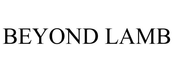 Trademark Logo BEYOND LAMB