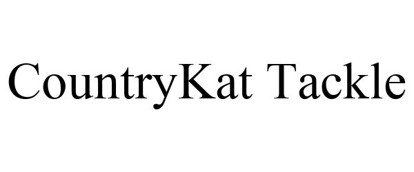 Trademark Logo COUNTRYKAT TACKLE