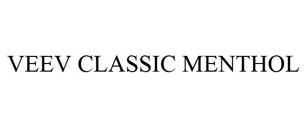 Trademark Logo VEEV CLASSIC MENTHOL