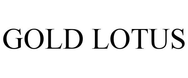 Trademark Logo GOLD LOTUS