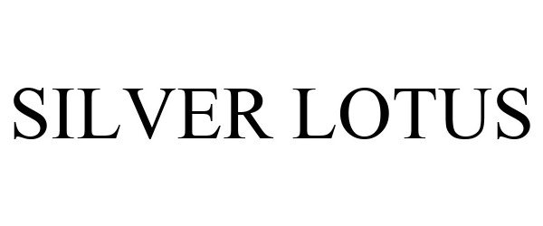 Trademark Logo SILVER LOTUS