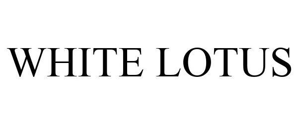 Trademark Logo WHITE LOTUS