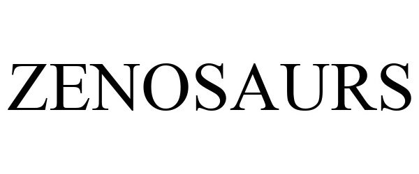 Trademark Logo ZENOSAURS