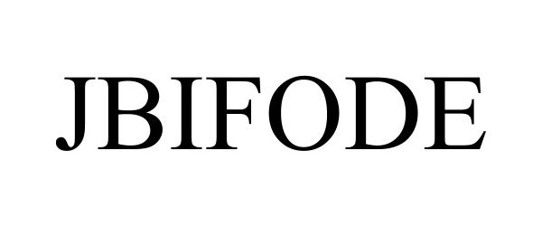 Trademark Logo JBIFODE