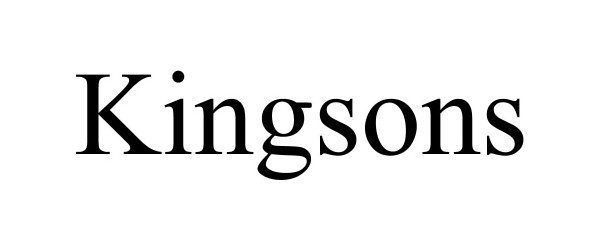 Trademark Logo KINGSONS