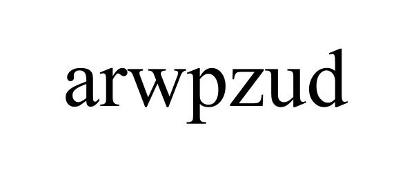 Trademark Logo ARWPZUD
