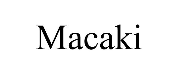  MACAKI