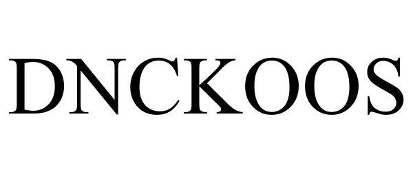 Trademark Logo DNCKOOS