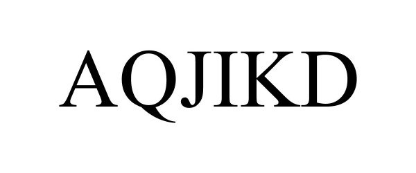 Trademark Logo AQJIKD