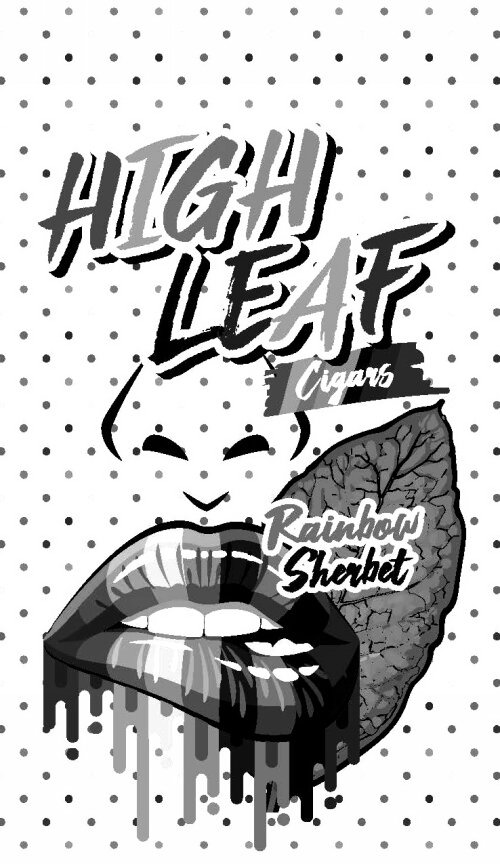 Trademark Logo HIGH LEAF CIGARS RAINBOW SHERBET