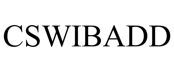 Trademark Logo CSWIBADD