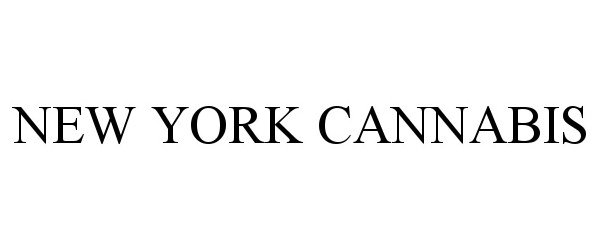 Trademark Logo NEW YORK CANNABIS
