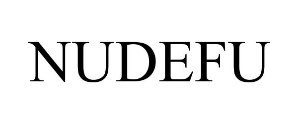 Trademark Logo NUDEFU