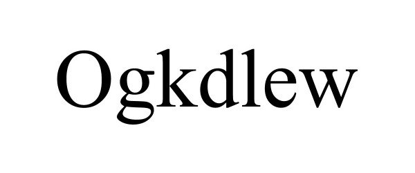 Trademark Logo OGKDLEW